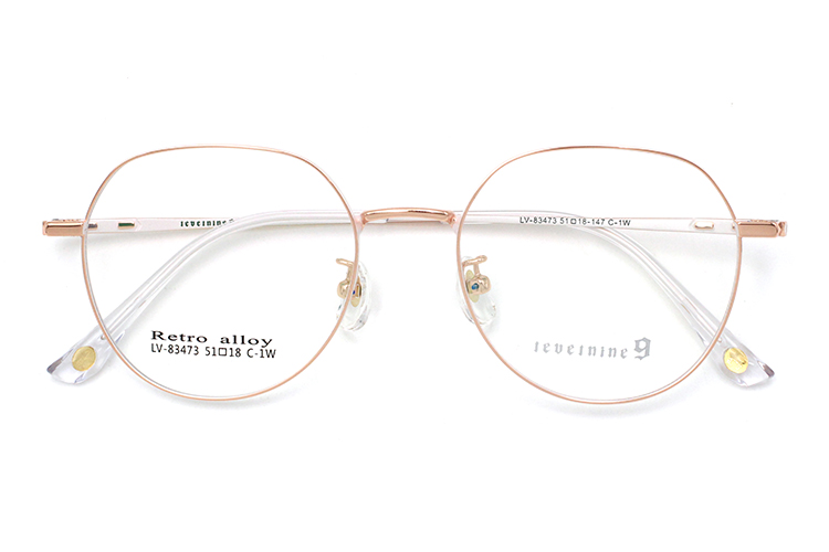 إطارات نظارات عالية الجودة - ذهبي وأبيض