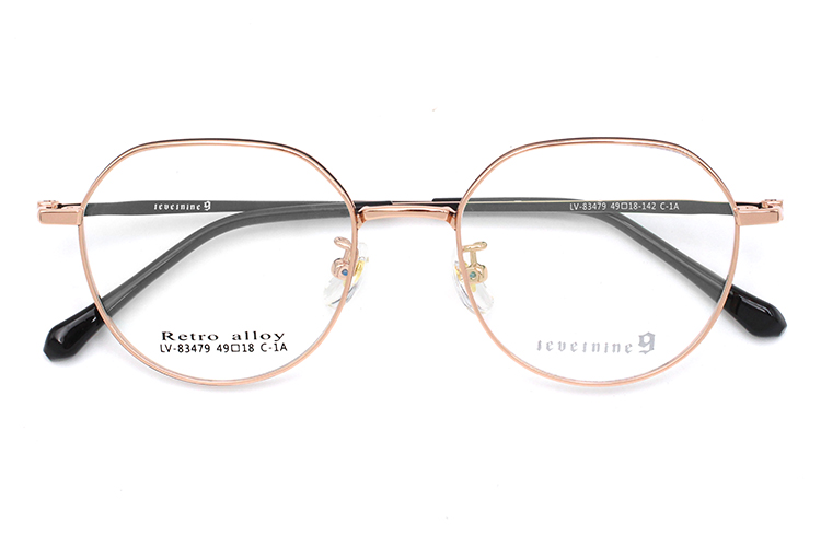 إطارات النظارات البصرية - ذهبي وأسود