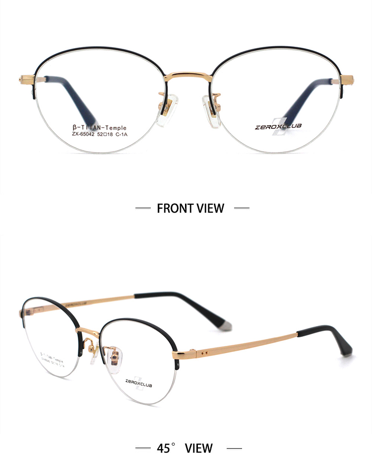 نصف إطار_ذهبي وردي_ذهبي أسود