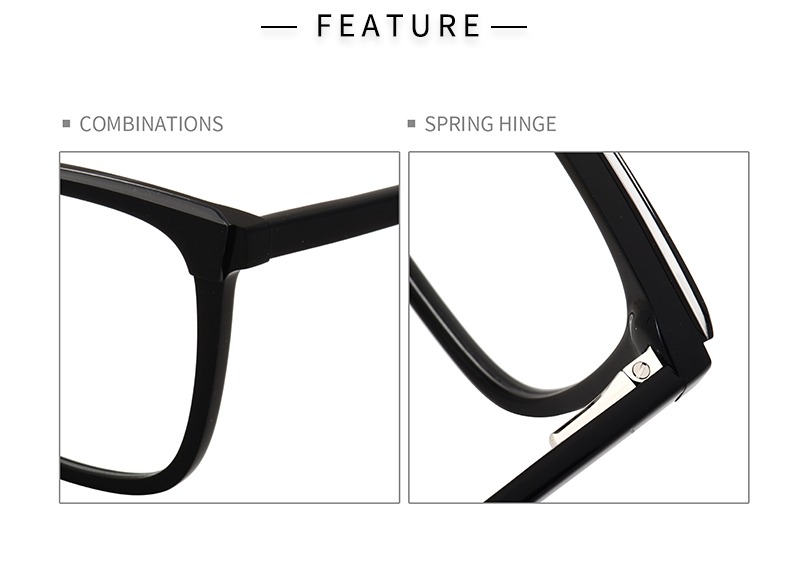 ميزة النظارات ذات الإطار المربع السميك