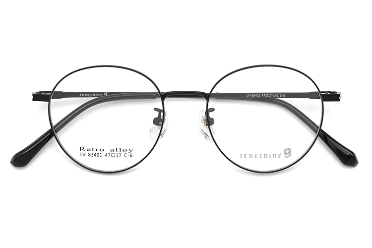 إطارات عدسة معدنية - أسود