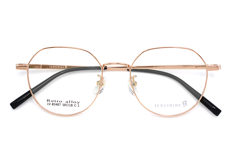 إطار نظارة معدن - ذهبي