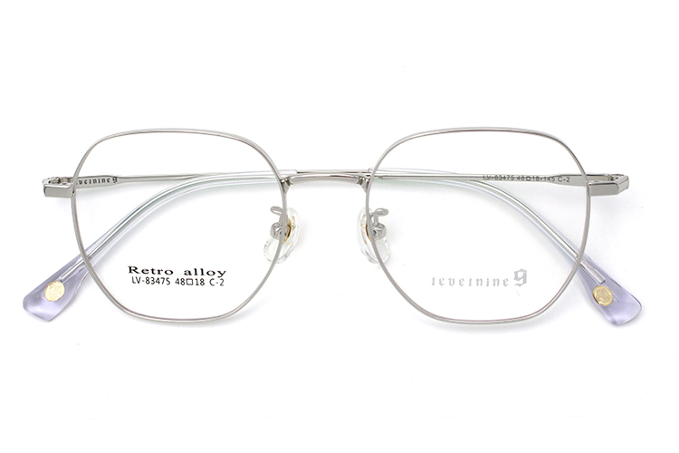 إطار معدني بصري - فضي