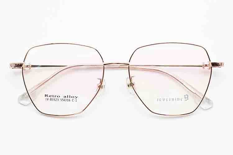 إطار Chasma نسائي - ذهبي وردي