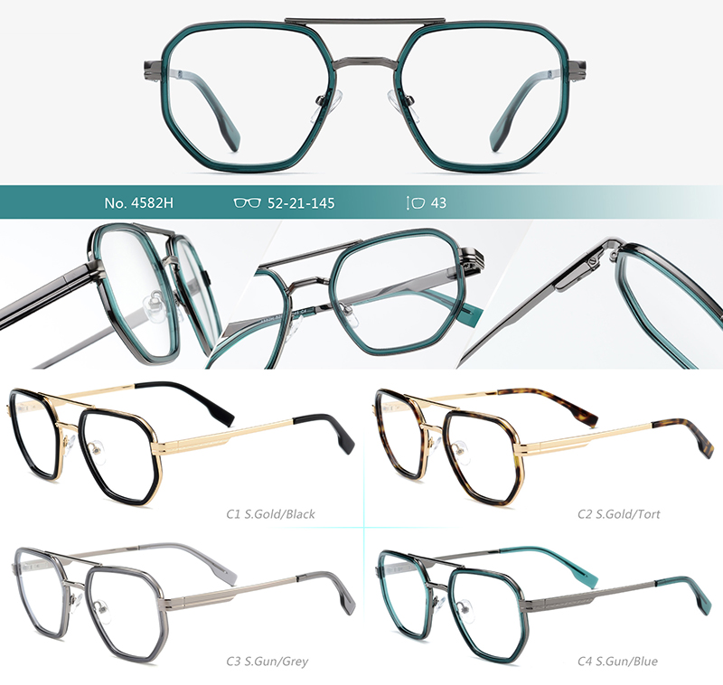 إطارات النظارات المعدنية بالجملة 4582H