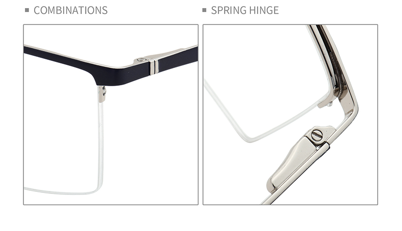 إطارات النظارات نصف حافة