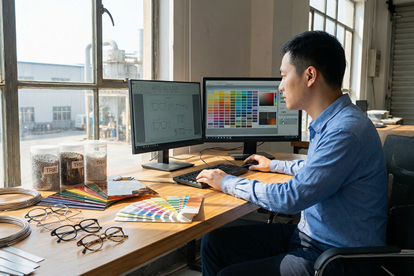 الخطوة 2: نمط الإطار واللون