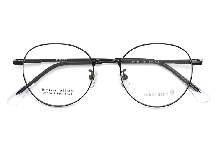 إطارات عيون مستديرة - أسود