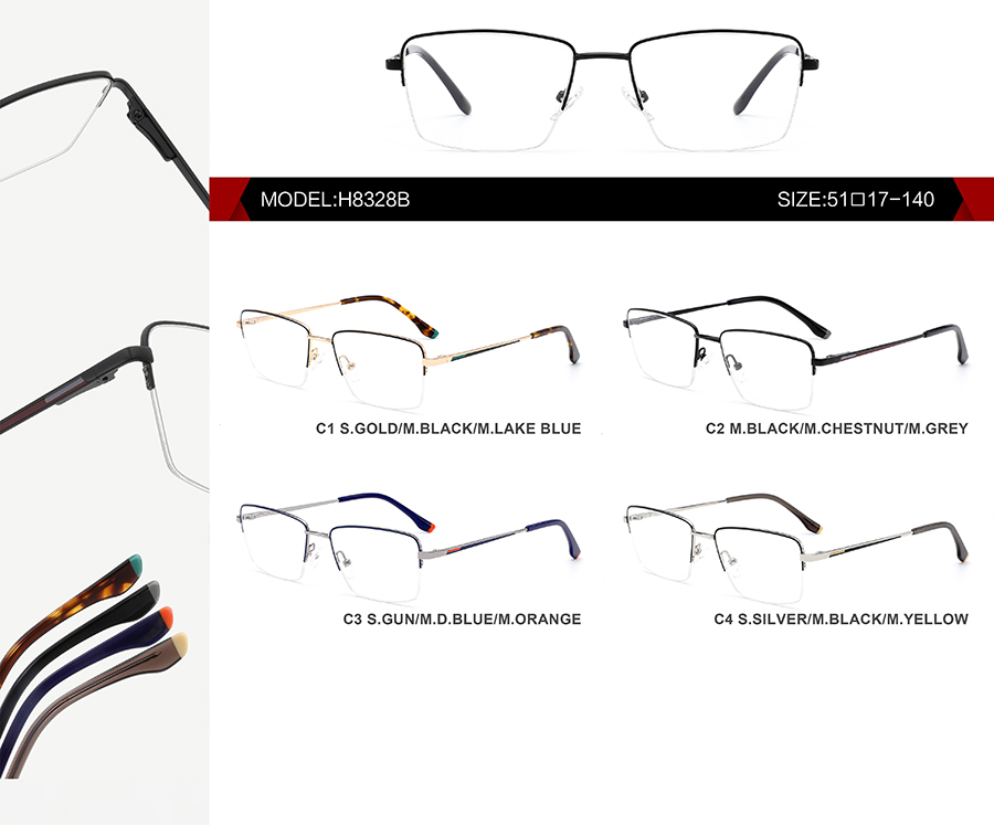 إطارات النظارات المعدنية الرجعية