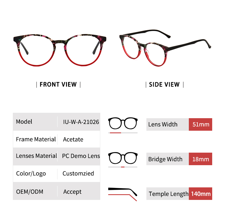 إطارات النظارات الدائرية