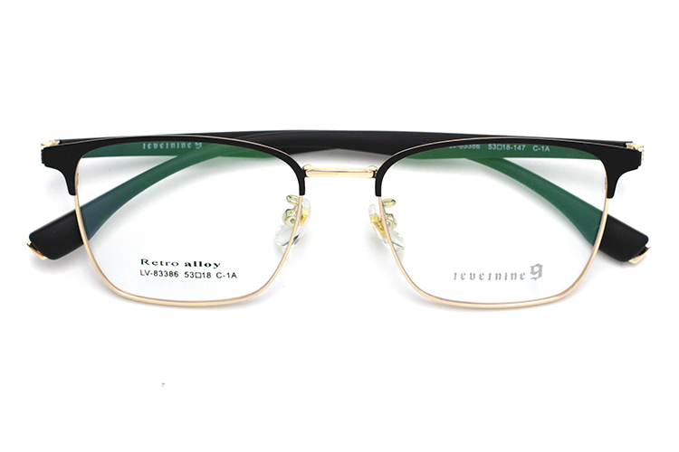 إطار تشاسما مستطيل - أسود وذهبي