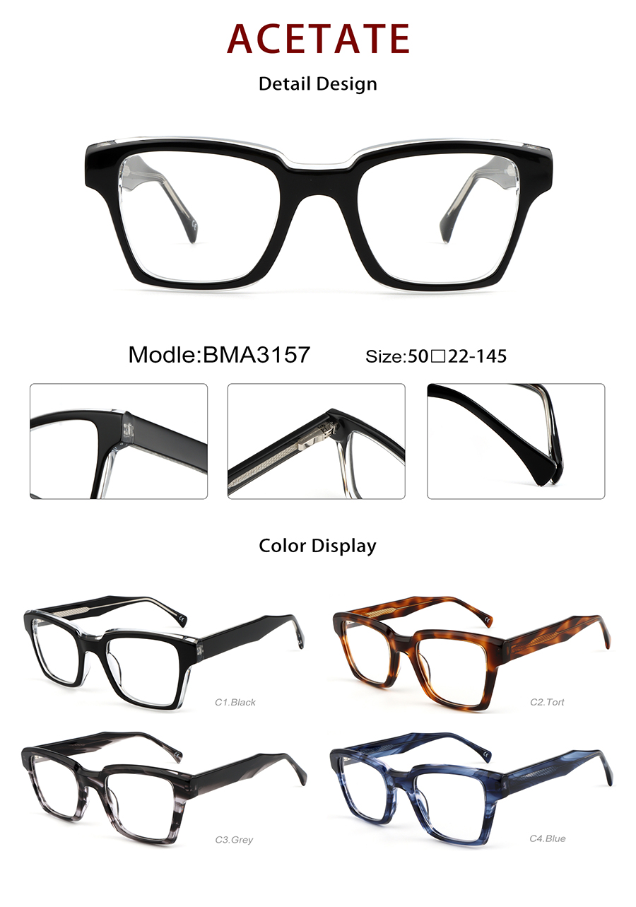 الجملة إطارات النظارات خلات Detials BMA3157