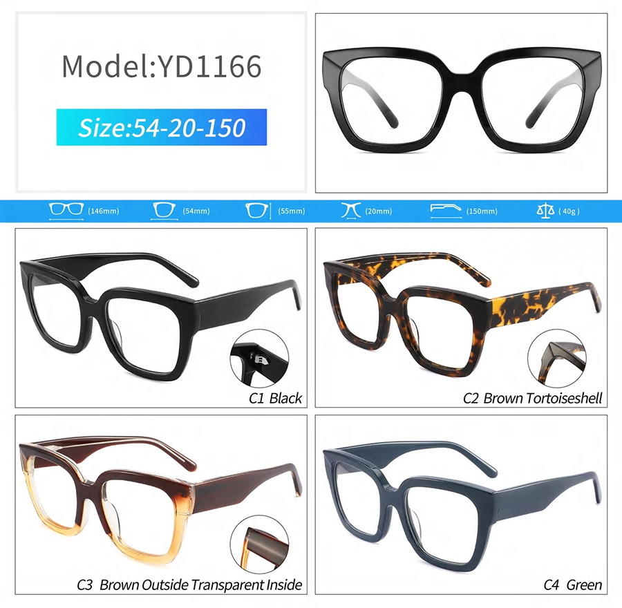 إطارات النظارات الجديدة للرجال YD1166