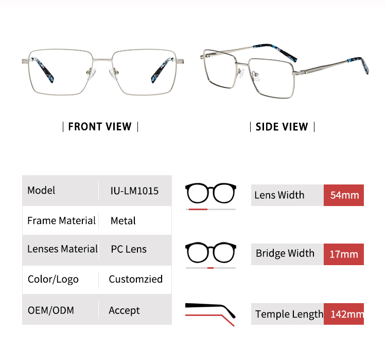 إطارات النظارات ذات الحافة السميكة_التفاصيل