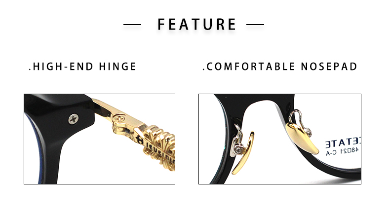 تفاصيل إطارات نظارات المصمم