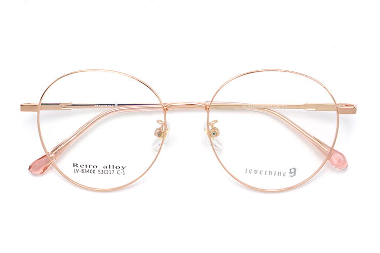 إطار بصري معدني - ذهبي