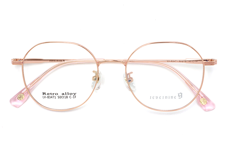 إطارات معدنية بصرية عالية الجودة - ذهبي وردي