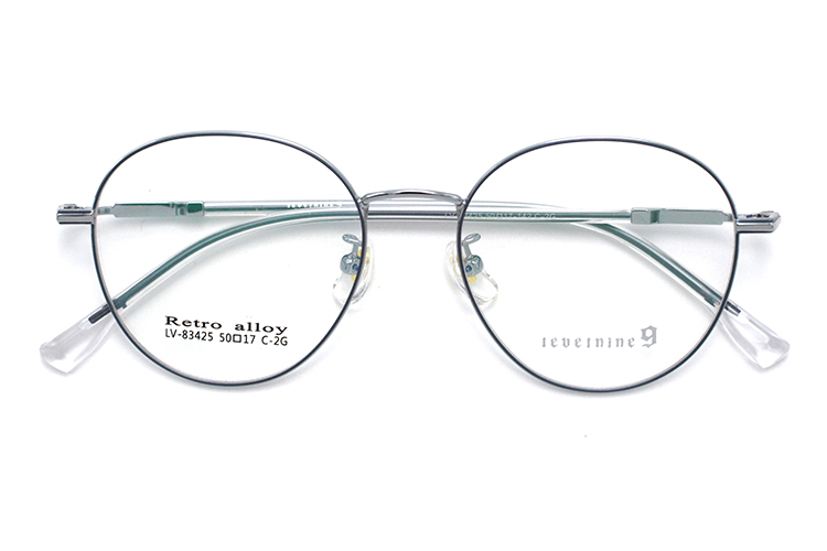 إطارات بصرية معدنية - رمادي